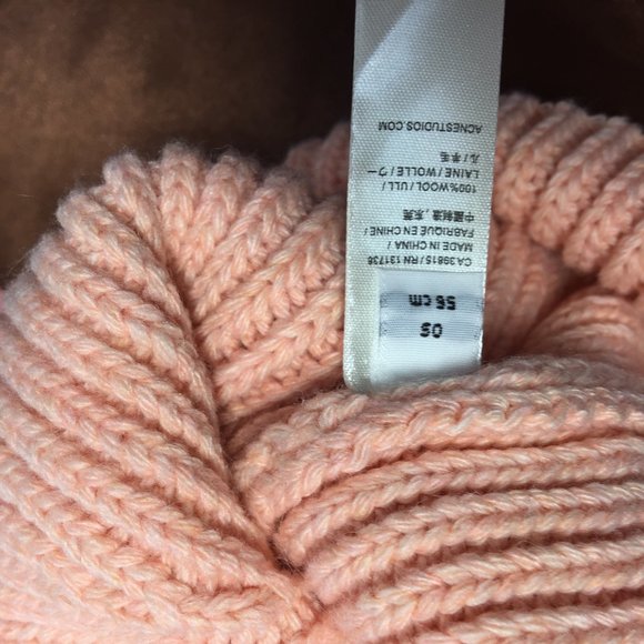 Acne Studios Pink Pansy N Face Beanie - Picture 6 of 6